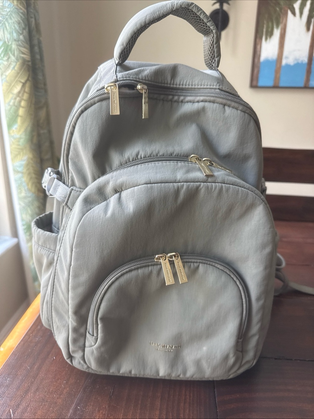 Isaac Mizrahi Viral Backpack Holds Love Shack Fancy Stanley Cup Pocket Green